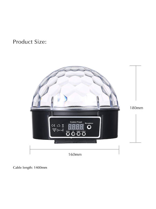 GloboStar Διακοσμητικό Φωτιστικό LED RGB Party Light 17x15x15εκ.
