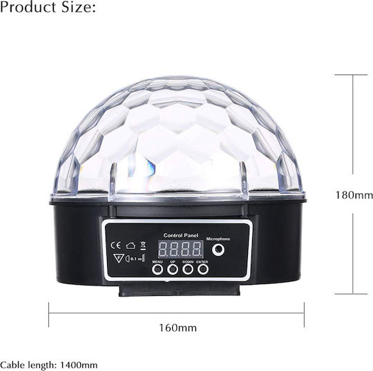 GloboStar Διακοσμητικό Φωτιστικό LED RGB Party Light 17x15x15εκ.