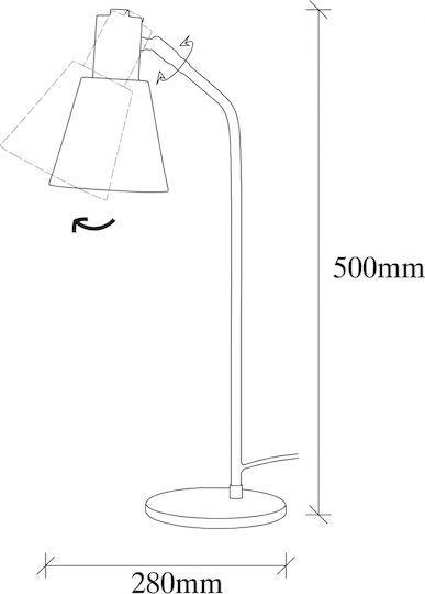 HomeMarkt Sivani Dekorative Lampe mit Fassung für E27 Lampe Bronze