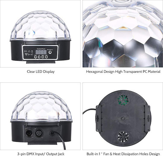GloboStar Διακοσμητικό Φωτιστικό LED RGB Party Light 17x15x15εκ.