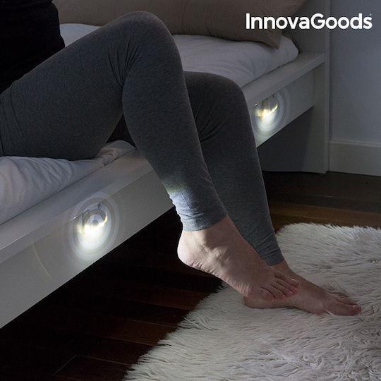 InnovaGoods LED Lumină Comutator pentru dulapuri cu Alimentare cu baterie și Senzor de mișcare 2buc