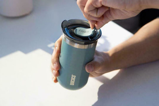 Wacaco Octaroma Lungo Travel Mug Чаша Термос Неръждаема стомана Без BPA 300мл Cadet Blue с Мундщук