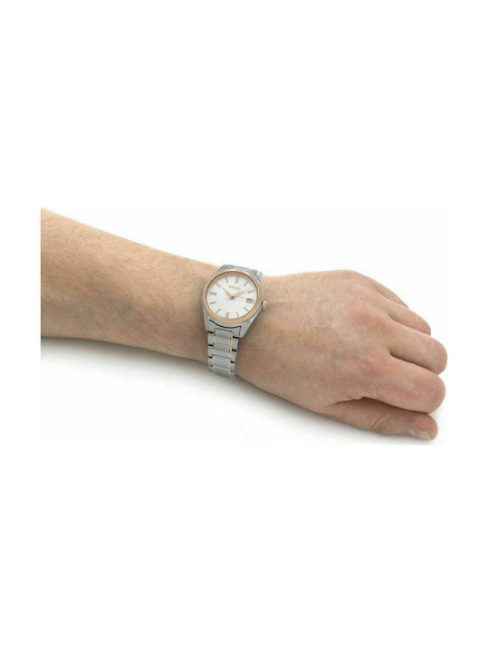 Seiko Watch Battery with Silver Metal Bracelet