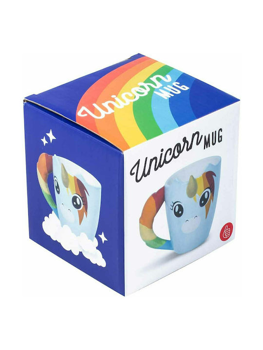 Thumbs Up Unicorn Κούπα Κεραμική Λευκή 300ml