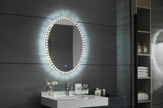 Gloria Drilia 77-0224 Καθρέπτης Led Touch 60x60cm