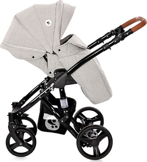 Lorelli Rimini 3 in 1 Reversible 3 in 1 Baby Stroller Suitable for Newborn Forest Steel Gray