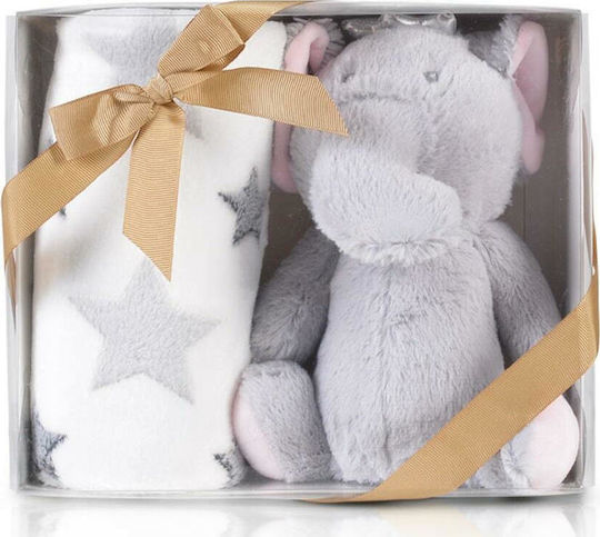 Cangaroo Κουβέρτα Αγκαλιάς & Λίκνου Elephant με Ζωάκι 75x90εκ. Cangaroo Κουβέρτα Αγκαλιάς & Λίκνου Elephant με Ζωάκι 75x90εκ.