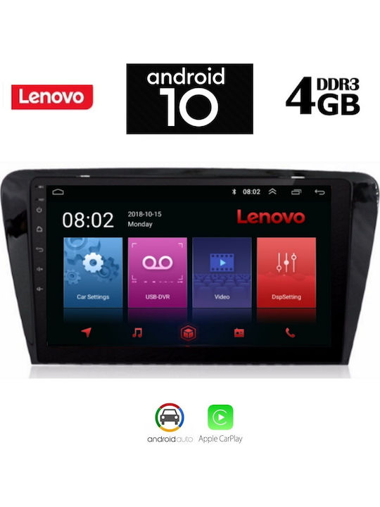 Lenovo SSX9917 GPS Ηχοσύστημα Αυτοκινήτου για Skoda Octavia (Bluetooth/USB/AUX/WiFi) με Οθόνη Αφής 10.1"