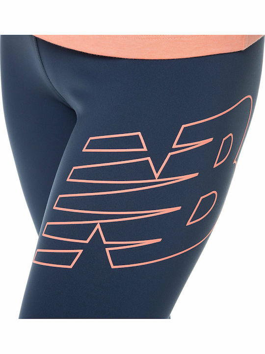 Achiever 7/8 Alergare Colanti de femei Cropped Colanti Talie inalta Albastru