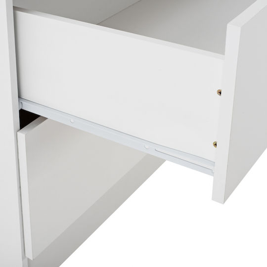 Reina Δίφυλλη Ντουλάπα Λευκό 80x42.5x180.5cm