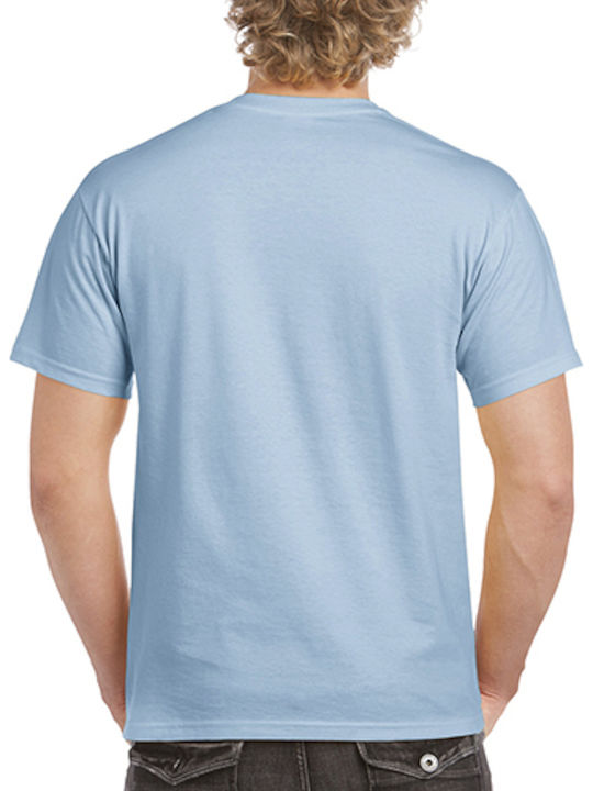 Gildan Werbe-T-Shirt in Hellblau Farbe