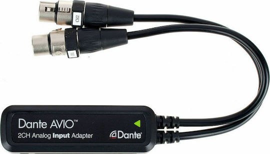 Dante RJ-45 female - 2x XLR female (Analog Inputs)