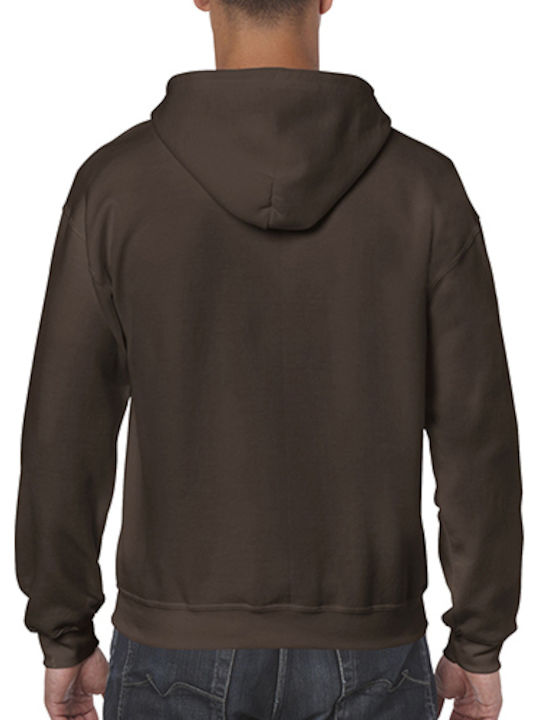 Gildan Werbe-Hoodie in Braun Farbe