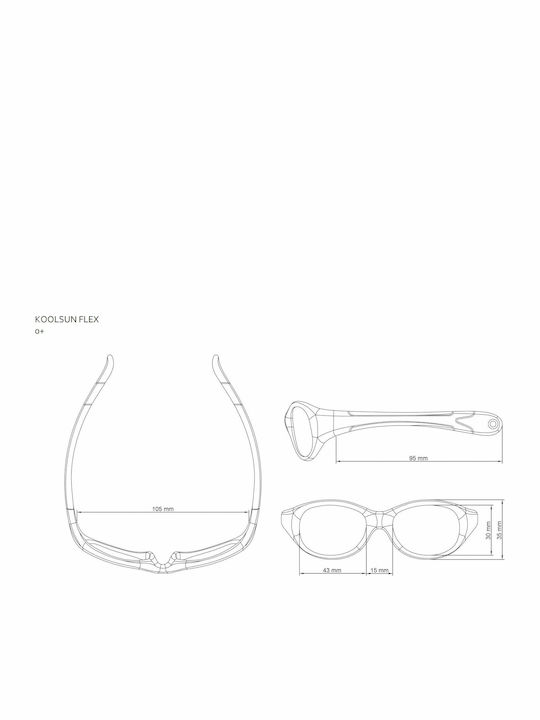 Koolsun Flex 0-3 Years Baby Kids Sunglasses Pink for 0-3 Years