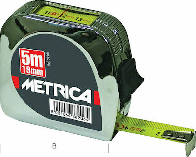 Metrica Tape Measure with Auto-Rewind 19mm x 5m