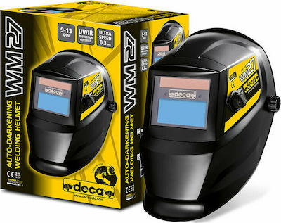 Deca WM 27 Welding Helmet with 93x43mm Visual Field Black