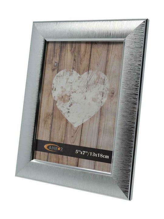 Ankor Photo Frame Plastic 15x20cm with Silver Frame