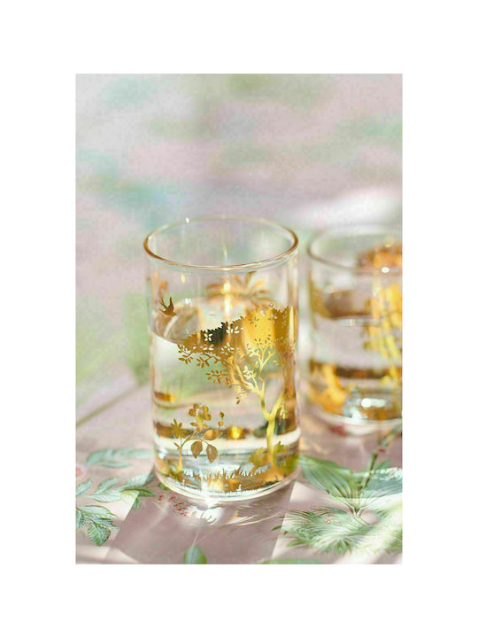 PiP Studio La Majorelle Glass Water made of Glass in Gold Color 360ml 1pcs