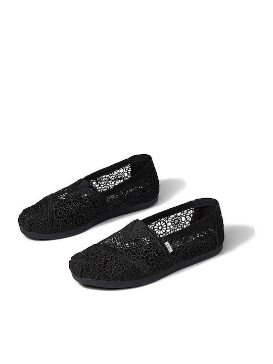 Moroccan Women's Knitted Espadrilles Black