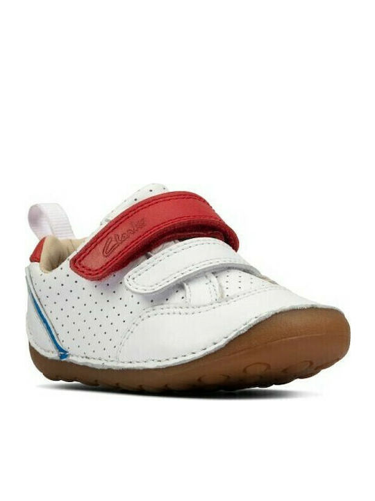 Casual Tiny Sky Kinder Sneakers Anatomisch mit Klettverschluss Weiß