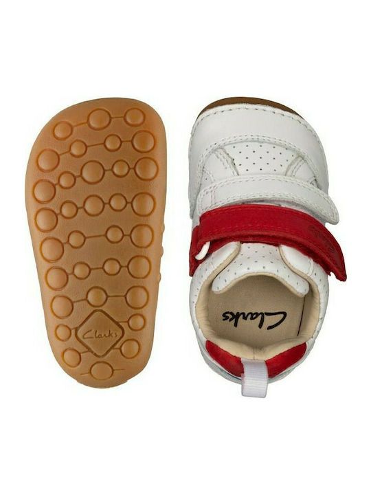 Casual Tiny Sky Kinder Sneakers Anatomisch mit Klettverschluss Weiß