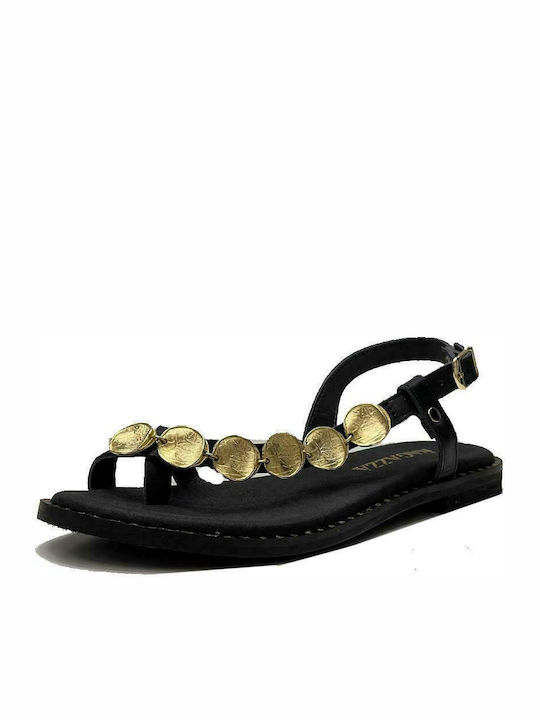 Ragazza Women's Flat Sandals in Black Color