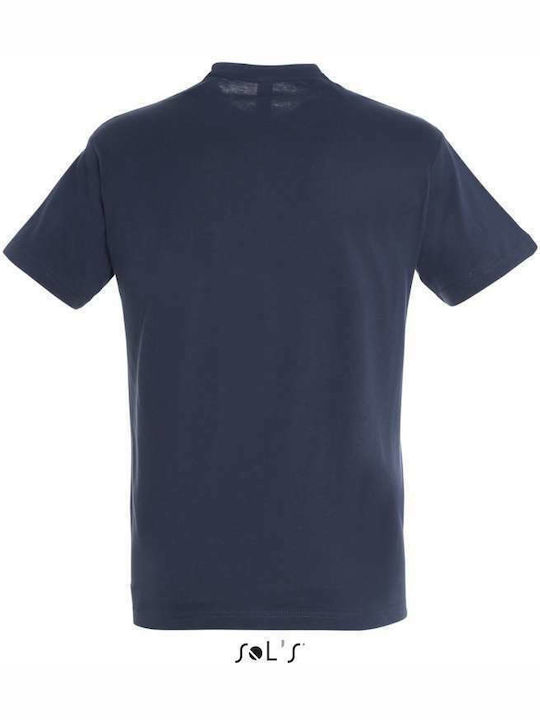 Sol's Regent Ανδρικό Διαφημιστικό T-shirt Κοντομάνικο French Navy
