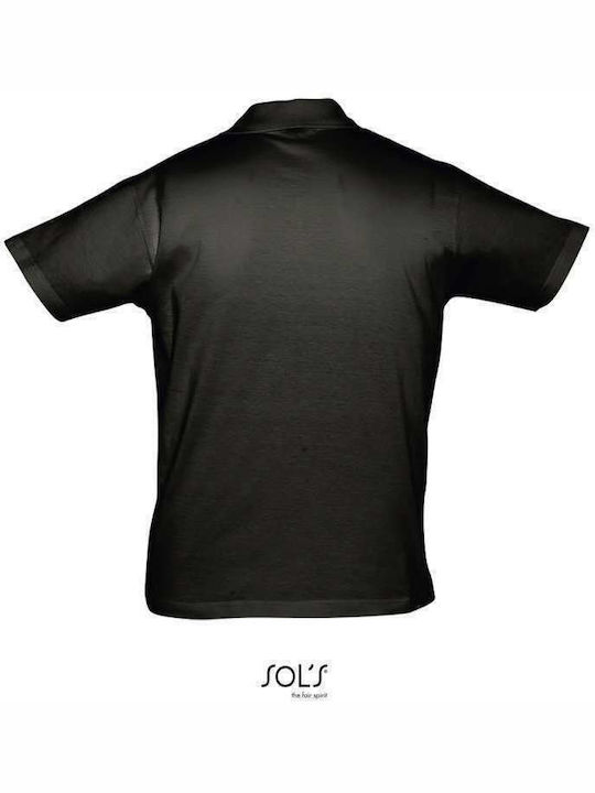 Sol's Prescott Men's Short Sleeve Promotional Blouse Deep Black 11377-309