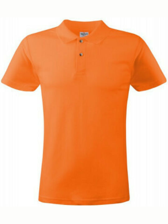 Keya Ανδρική Διαφημιστική Μπλούζα Κοντομάνικη σε Πορτοκαλί Χρώμα