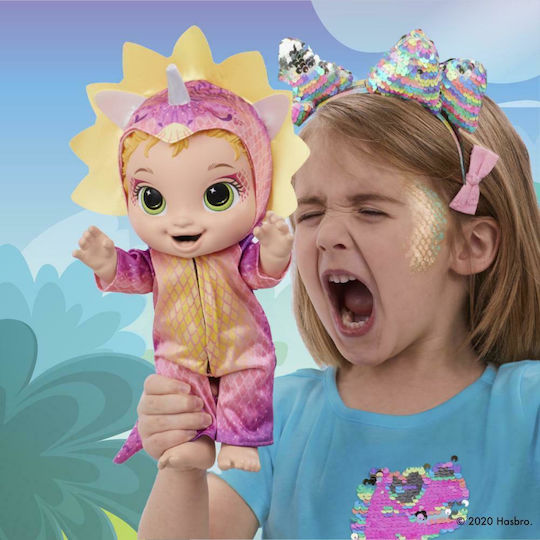 Hasbro Baby Alive Baby-Puppen-Set Dino Cuties Doll Triceratops Für 3+ Jahre