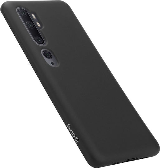 Crong Color Flexible Premium Back Cover Σιλικόνης Μαύρο (Xiaomi Mi Note 10 / Mi Note 10 Pro)