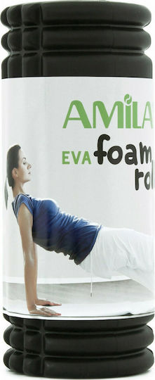 AMILA Κύλινδρος Μασάζ Μαύρος 33cm