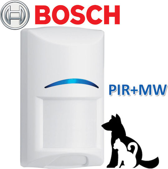 Bosch PET Ενσύρματος Αισθητήρας Κίνησης Μικροκυμάτων & Υπερύθρων 94° Εμβέλειας 12m