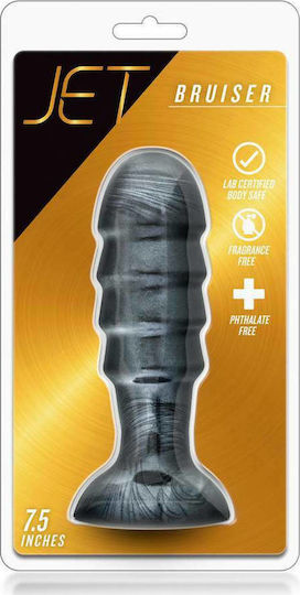 Blush Jet Bruiser Anal Plug Carbon Metallic Black 19cm