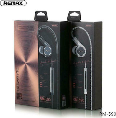 Remax RM-590 In-ear Handsfree with 3.5mm Connector Black