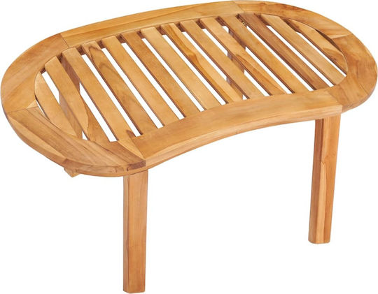 Sitting Room Table for Small Outdoor Spaces from Teak 90x50x45cm