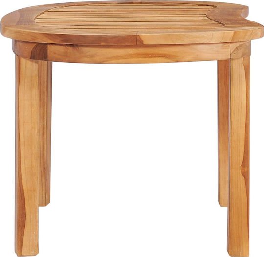Sitting Room Table for Small Outdoor Spaces from Teak 90x50x45cm