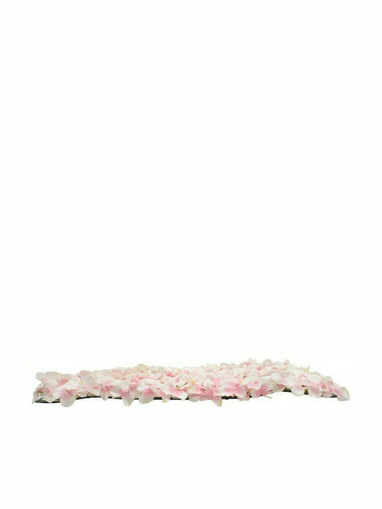 GloboStar Artificial Foliage Panel Wild Hydrangea Pink - White 60x40cm