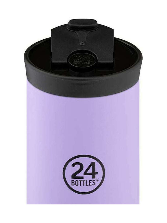 24Bottles Inox Thermo Lunch Box Travel Tumbler Purple 350ml