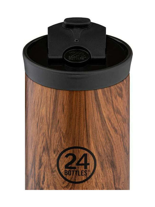 24Bottles Inox Thermo Lunch Box Travel Tumbler Brown 350ml