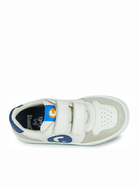 Παιδικά Sneakers Ανατομικά με Σκρατς Λευκά