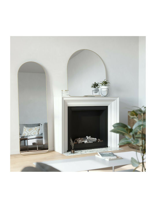 Umbra Hubba Arched Καθρέπτης Τοξωτός με Χρυσό Μεταλλικό Πλαίσιο 158x51cm