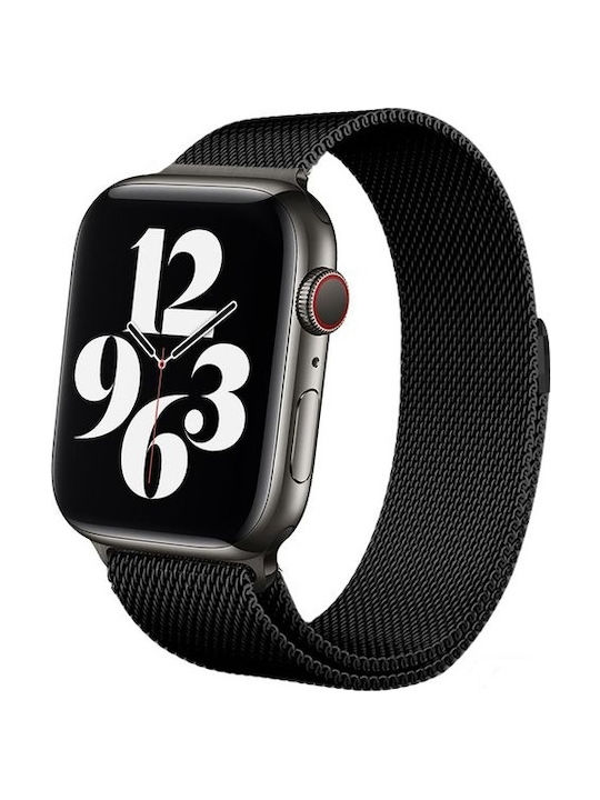 Crong Milano Strap Stainless Steel Black (Apple Watch 38/40/41/42mm) CRG-40MST-BLK