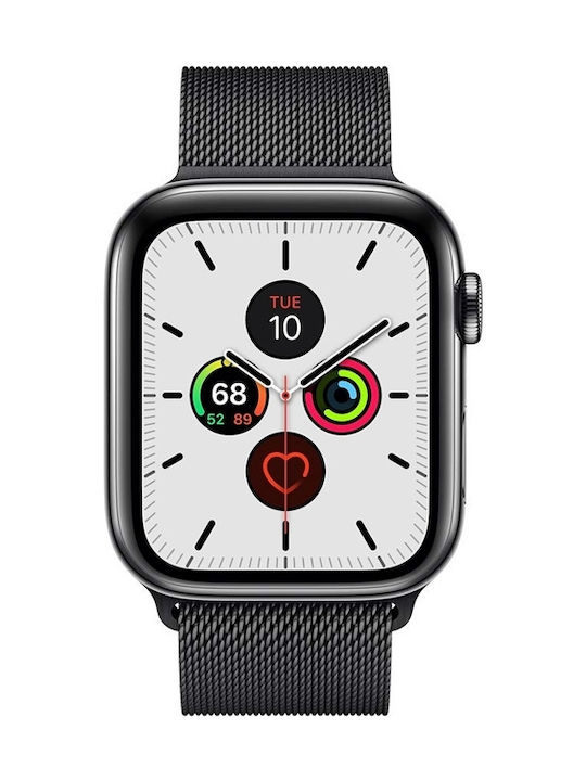 Crong Milano Strap Stainless Steel Black (Apple Watch 38/40/41/42mm) CRG-40MST-BLK