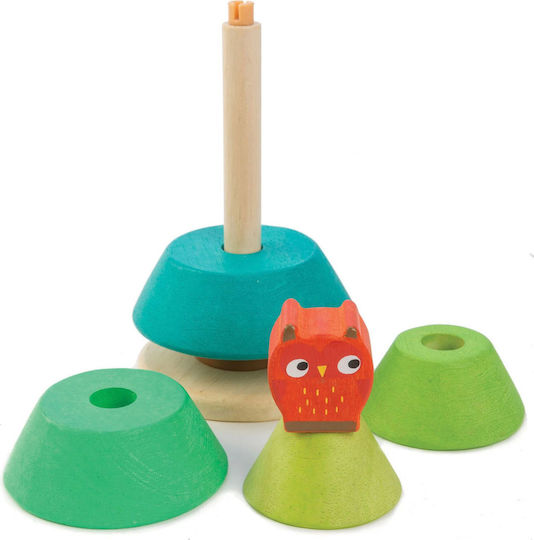 Tender Leaf Toys Jucărie de Stivuire Joc de stivuire brad din Lemn pentru 18++ Luni