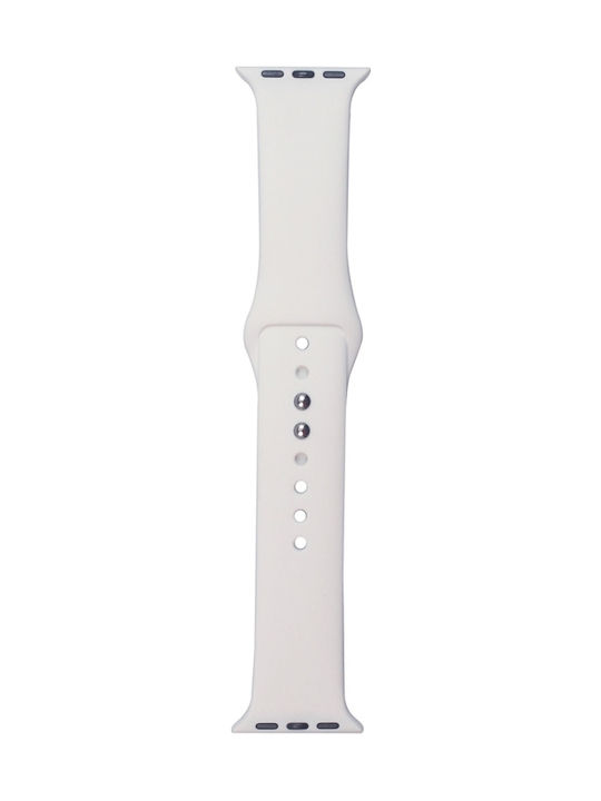 Crong Liquid Premium Strap Silicone with Pin White (Apple Watch 38/40/41/42mm) CRG-40LQB-WHI