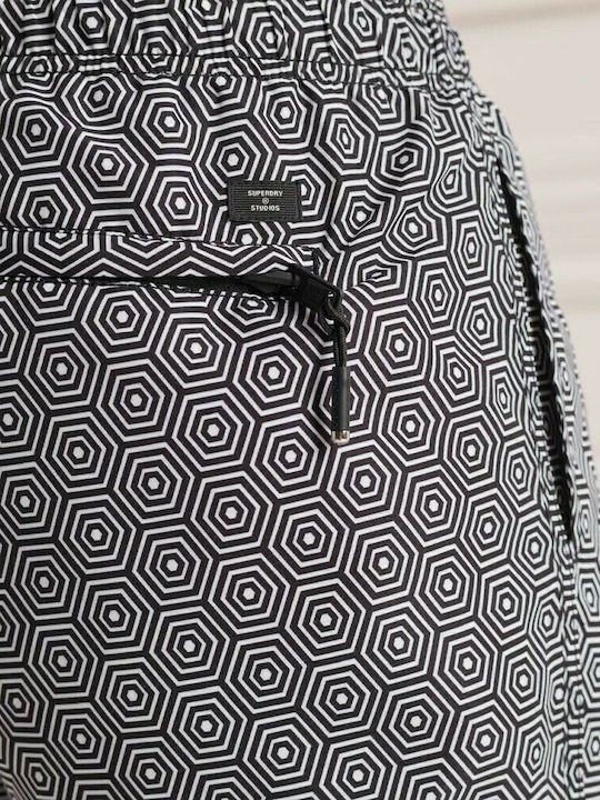Men's Swimwear Shorts Black with Patterns