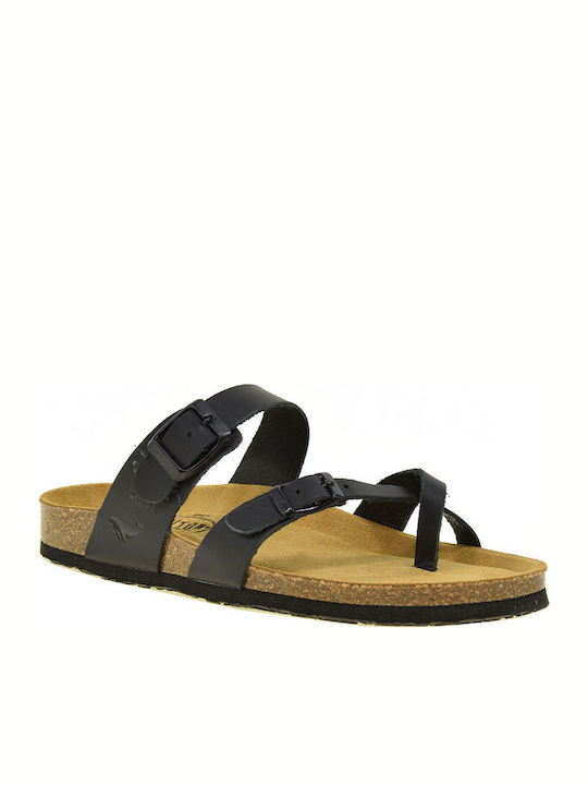 Bombay Leather Women's Flat Sandals Anatomic Bombay Black