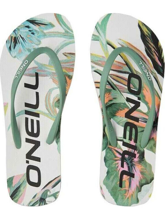 Profile Graphic Women's Flip Flops Green