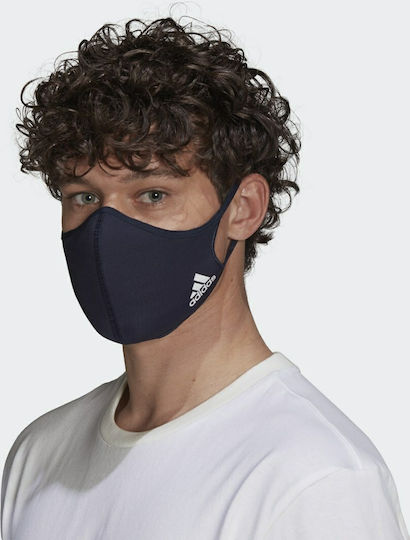 adidas Protective Mask Fabric Medium Black HF7046 3pcs